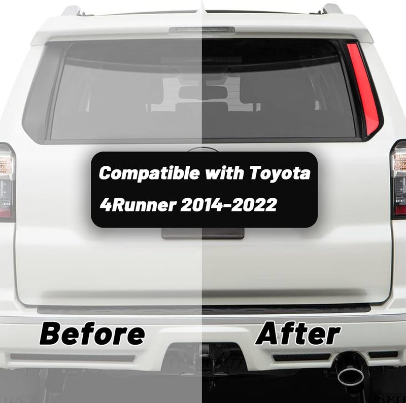 GEEGEETOP Red LED Rear Trunk Pillar Tail Light Column Brake Turn Signal Light Replacement Compatible with Toyota 4Runner 2014-2022 Limited TRD OFF Sport Plug and Play (Tail Light Column) - Image 3